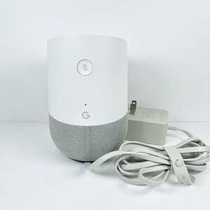 Google Home Smart Speaker Voice Activated Assistant Gray & White VGC